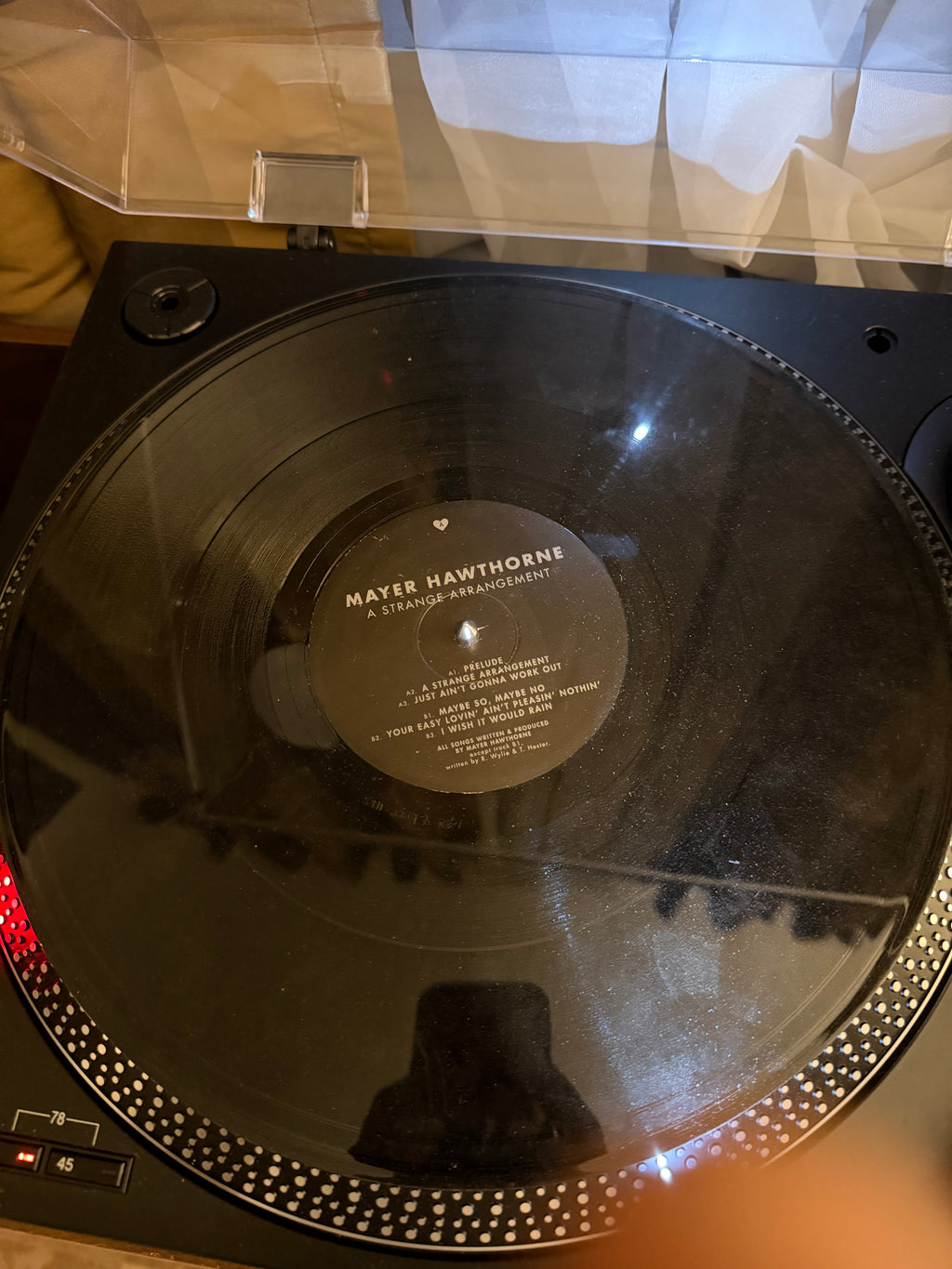 MAYER HAWTHORNE — A STRANGE ARRANGEMENT  (LP, VG+/VG)